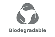 Biodegradability logo.