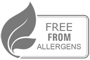 Free from allergens logo.