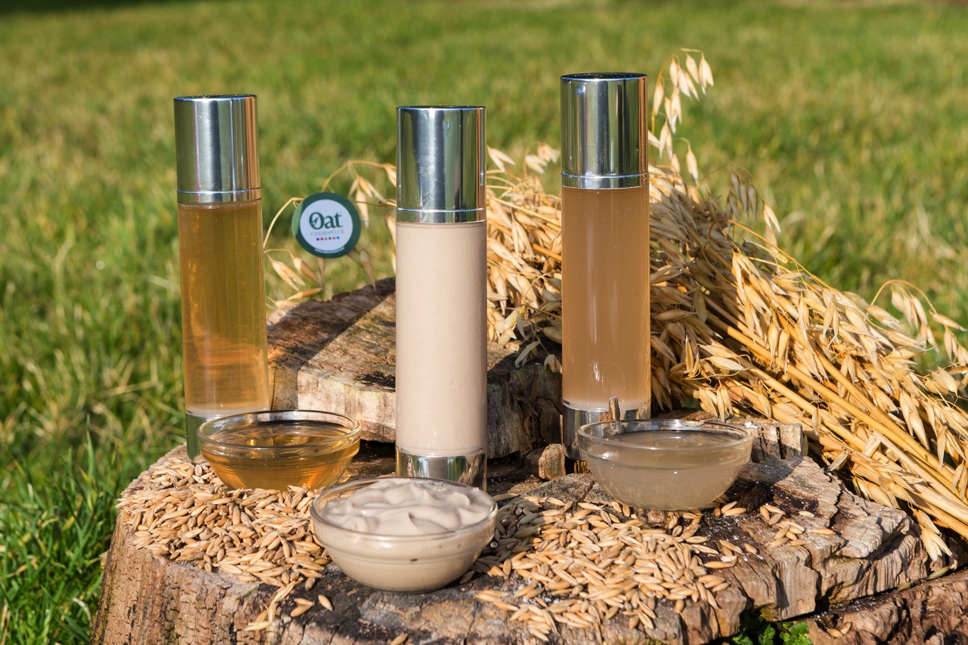 Product photo of the aurafirm range by Oat Cosmetics.